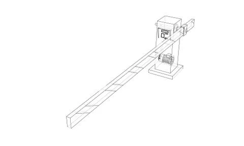 Outline Barrier gate. Vector Ilustração Stock