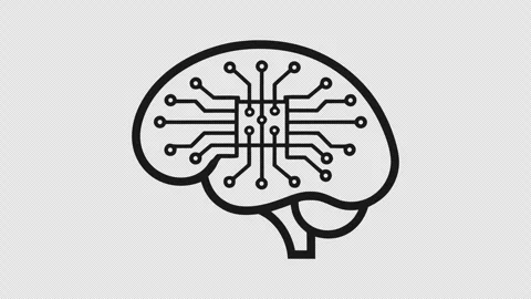 Outline Brain Animation with Path Reveal Effect on Transparent Background Stock-Footage 337652157