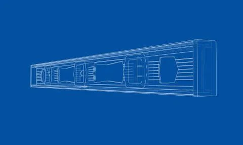 Outline building level. Vector Ilustración de archivo