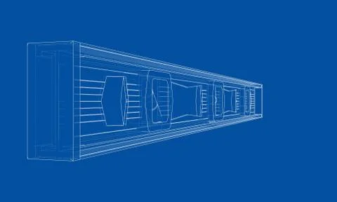 Outline building level. Vector Ilustración de archivo