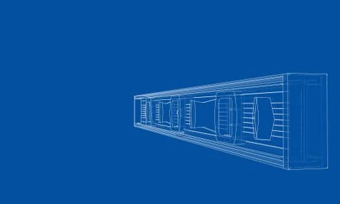 Outline building level. Vector Ilustración de archivo