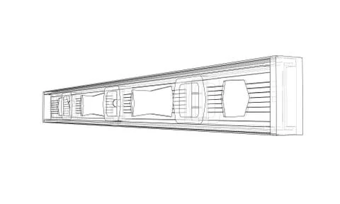 Outline building level. Vector Ilustración de archivo