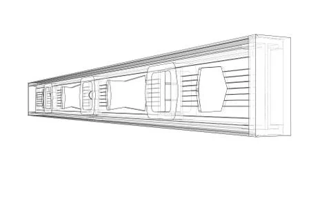 Outline building level. Vector Ilustración de archivo
