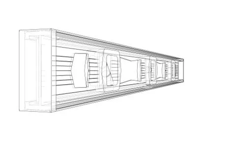Outline building level. Vector Ilustración de archivo