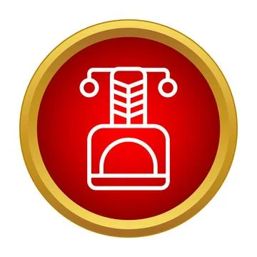 Outline cat tree icon creating pet play zone Stock Illustration