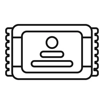 Outline chocolate candy bar wrapper vector icon Stock Illustration