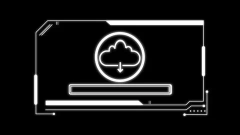 Outline cloud Download from the cloud icon. Download symbol illustration ba.. 스톡 일러스트