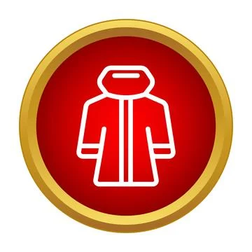 Outline coat icon for website or mobile app Stock Illustration
