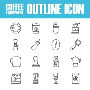 Outline coffee icon Illustration