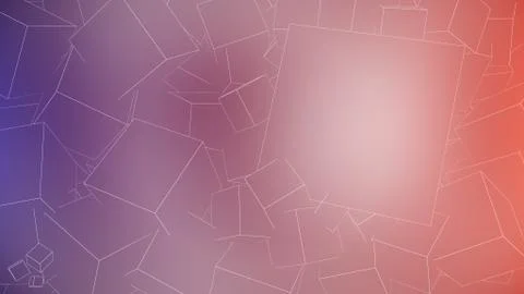 Outline Cubes Background Stock Illustration