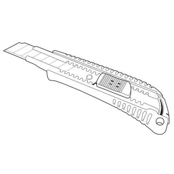 Outline Cutter Vector Stock Illustration