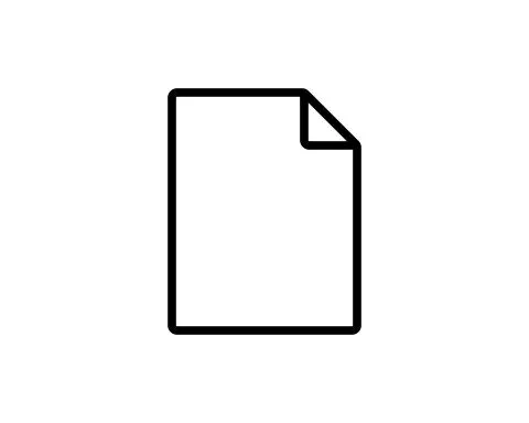 Outline Document Icon isolated on grey background. Line File symbol for web s Stock Illustration