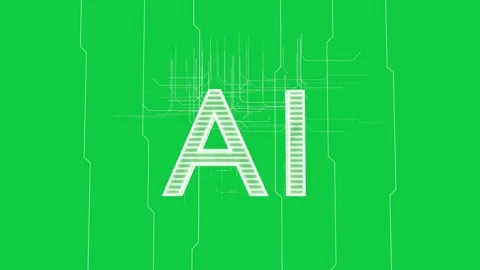 Outline drawing, AI glowing, bars forming, lines joining into neon logo on Stock Footage 337173148