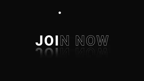 Outline Effect over a white Join Now word  animated Stock Footage 275156970