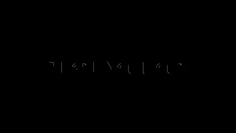 Outline Effect over a white Thank You Hour word, fills with white animated. Stock Footage 128658437