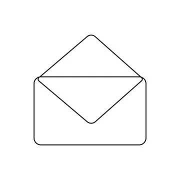 Outline email icon. E-mail symbol simple illustration Stock Illustration