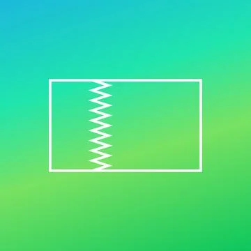 Outline flag of Qatar Stock Illustration