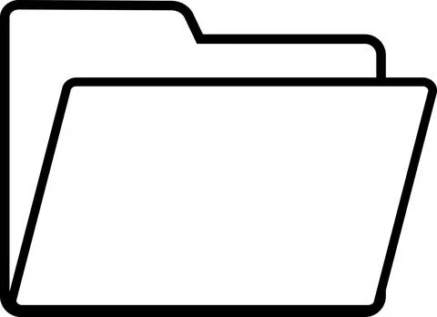 Outline Folder icon vector, file collection, Document folder, Document coll.. Stock Illustration