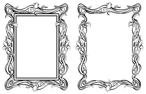 Outline frames Stock Illustration