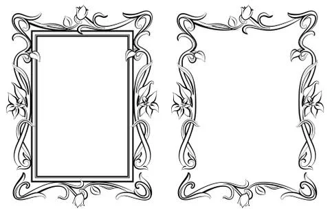 Outline frames Stock Illustration