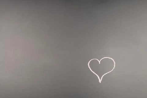 heart chalk outline