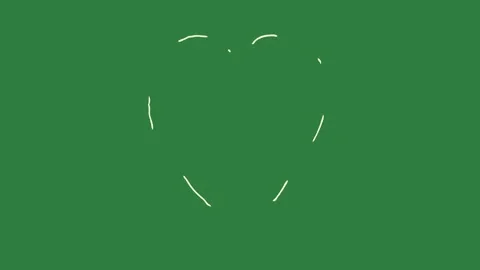Outline heart gesture style elements colorful figure cartoonish scene motion Stock Footage 335697336