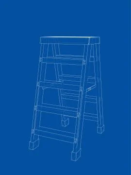 Outline household steps. Vector Illustrazione stock