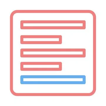 Outline List with Editable Text Fields Design イラスト素材