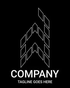 Outline logo letter 'd' small arrow style. Suitable for t-shirts, construct.. Ilustración de archivo