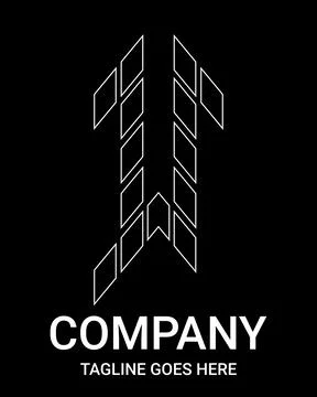 Outline logo letter 'u' small arrow style. Suitable for t-shirts, construct.. Ilustración de archivo