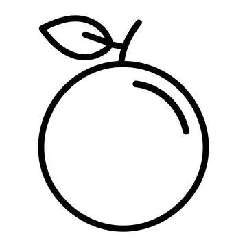 Outline nance fruit vector icon for web design isolated on white background Stock Illustration