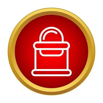 Outline paint bucket tool flat icon design イラスト素材