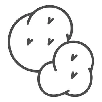 Outline potatoes vector icon. isolated black simple line element illustration Stock Illustration