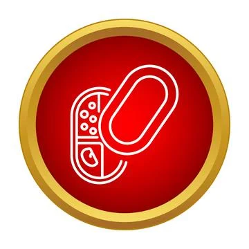 Outline representation of a bacteria cell structure Stock Illustration