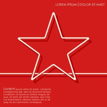 Outline star background 스톡 일러스트