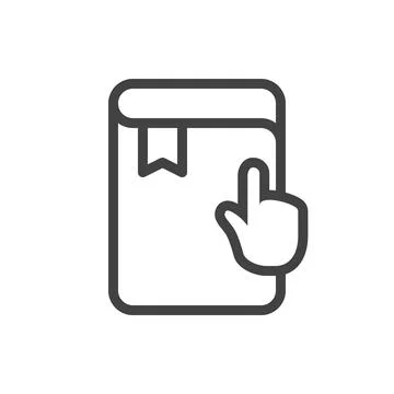 Outline style ui icons online education and training course collection. Vec.. Stock Illustration