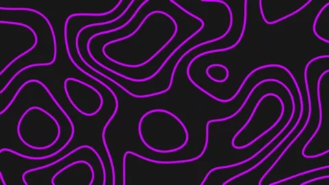 Outline topographic contour map abstract tech wavy Geometric pattern Stock Footage 143398115