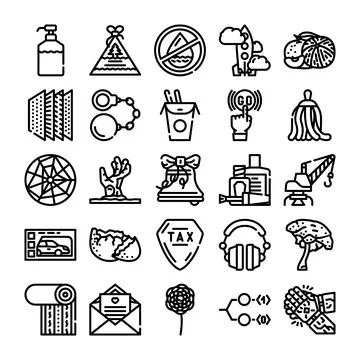 Outline vector icon collection developing business and technology イラスト素材
