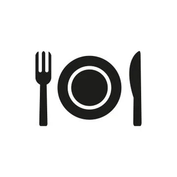 Outline vector icon table service Stock Illustration