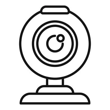 Outline vector illustration of a webcam イラスト素材