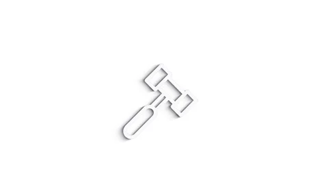 Outline web 3D shadow icons. Construction and home repair tools, building. Work Видео 153805438