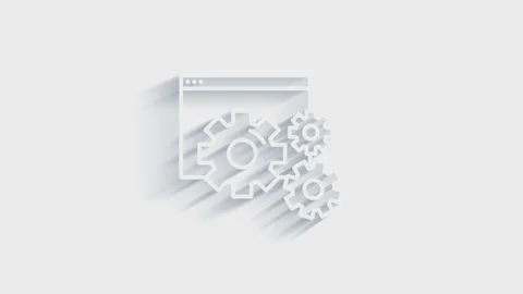 Outline web 3D shadow icons. Construction and home repair tools, building. Work Видео 153806606