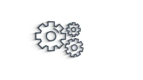 Outline web 3D shadow icons. Construction and home repair tools, building. Work Stock Footage 153822033