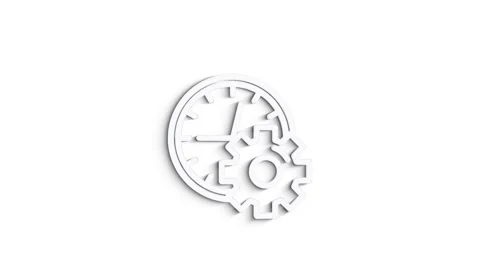 Outline web 3D shadow icons. Construction tools, building. Work safety. Motion Stock Footage 153838356