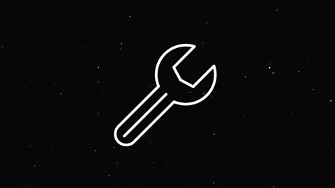 Outline web glitch icons. Construction tools, building. Work safety. Motion Vidéo 153833517