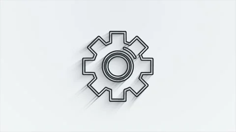 Outline web line shadow icons. Construction tools, building. Work safety. Motion Видео 153867272