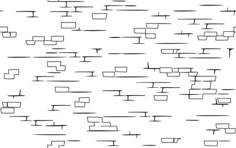 Outlined Brick Masonry Seamless Background Texture Stock Illustration