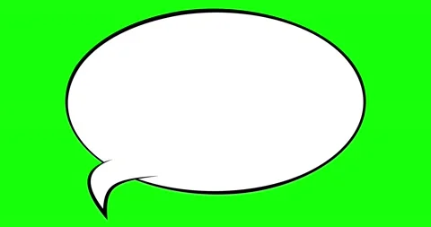 Outlined comic book speech bubble footage Stock Footage 149383358