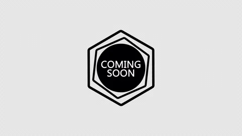 An outlined coming soon hexagon badge. Stock Footage 337080654