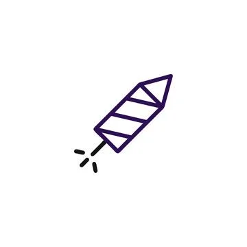 Outlined firework illustration showcasing celebration, festivity and explos.. 스톡 일러스트